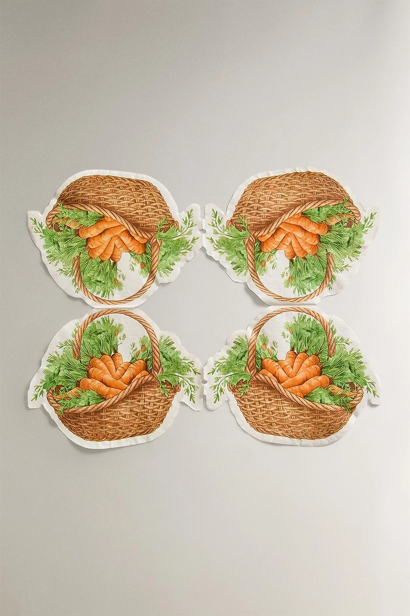 CARROT PAPER NAPKIN PACK (20-COUNT)