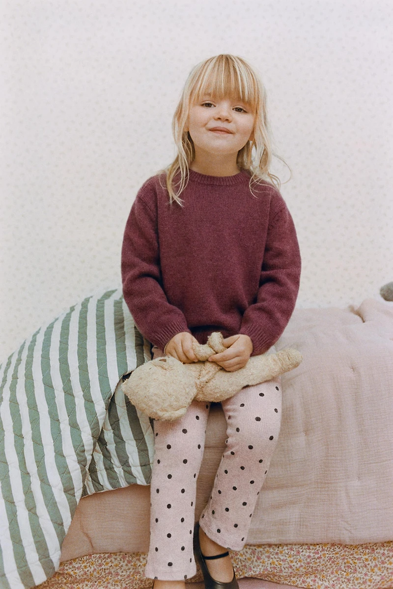 LOT DE DEUX LEGGINGS IMPRIMÉ ET UNI