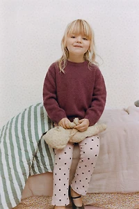 LOT DE DEUX LEGGINGS IMPRIMÉ ET UNI