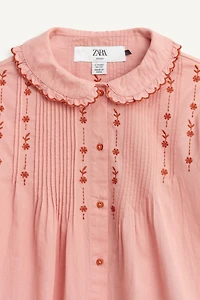 CHEMISE À FLEURS BRODÉES LIMITED EDITION