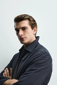 PLAID REGULAR FIT JACKET