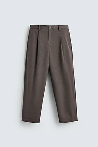 PANTALON LARGE DE COSTUME STRUCTURÉ DÉCONTRACTÉ