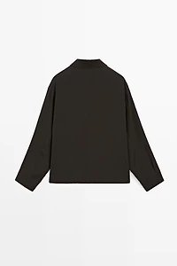 Flowing button-up shirt