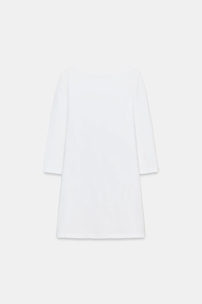 ROBE COURTE COL BATEAU
