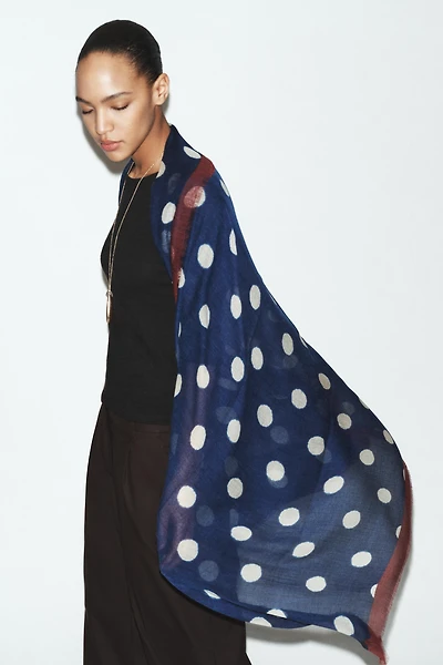FOULARD À IMPRIMÉ POIS