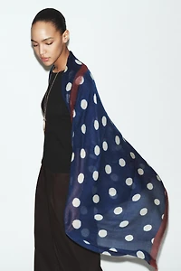 FOULARD À IMPRIMÉ POIS