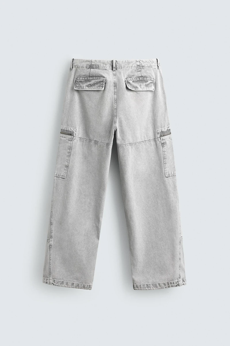 WASHED PARACHUTE CARGO PANTS