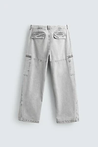 WASHED PARACHUTE CARGO PANTS