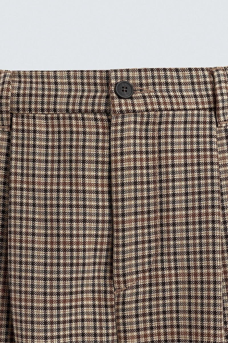 PANTALON À CARREAUX PIÈCE PLUTO HARRY LAMBERT FOR ZARA X DISNEY