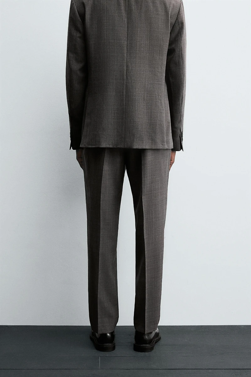 PLAID SUIT PANTS