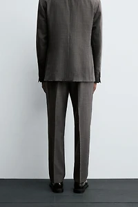 PLAID SUIT PANTS