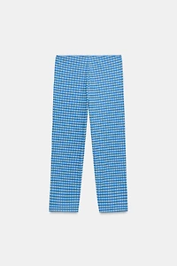 GINGHAM CAPRI PANTS