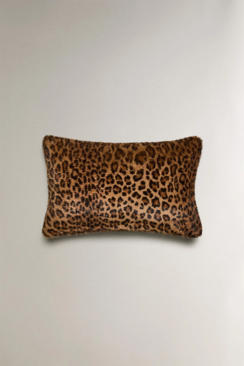 HOUSSE DE COUSSIN IMPRIMÉ ANIMALIER