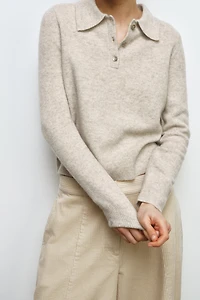 PLAIN 100% WOOL POLO