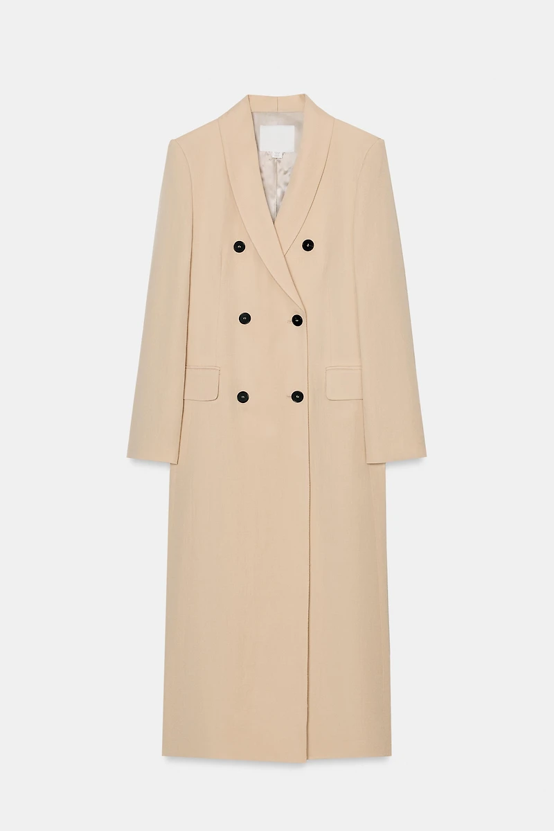 MANTEAU FLUIDE À BOUTONNAGE CROISÉ ZW COLLECTION