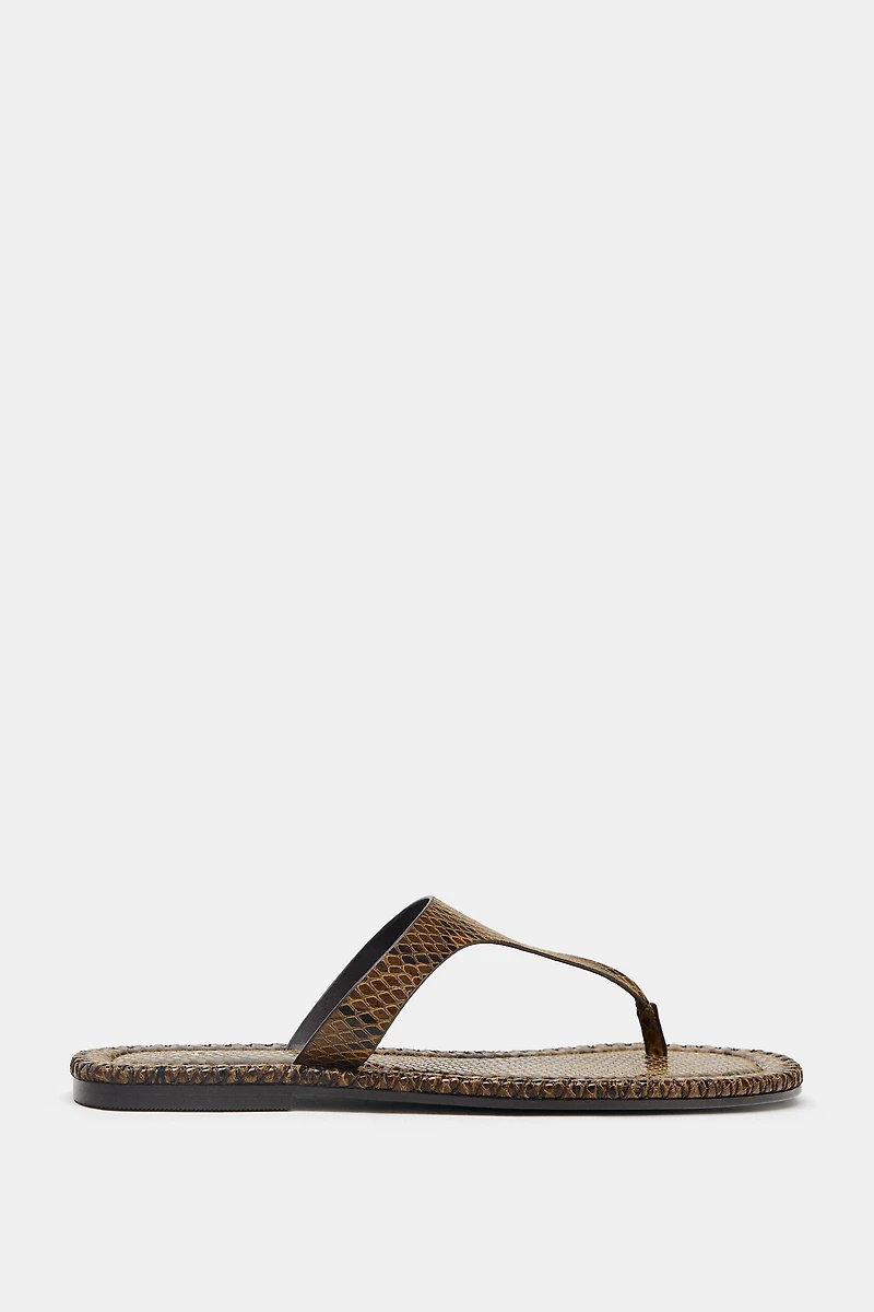 ANIMAL PRINT SANDALS