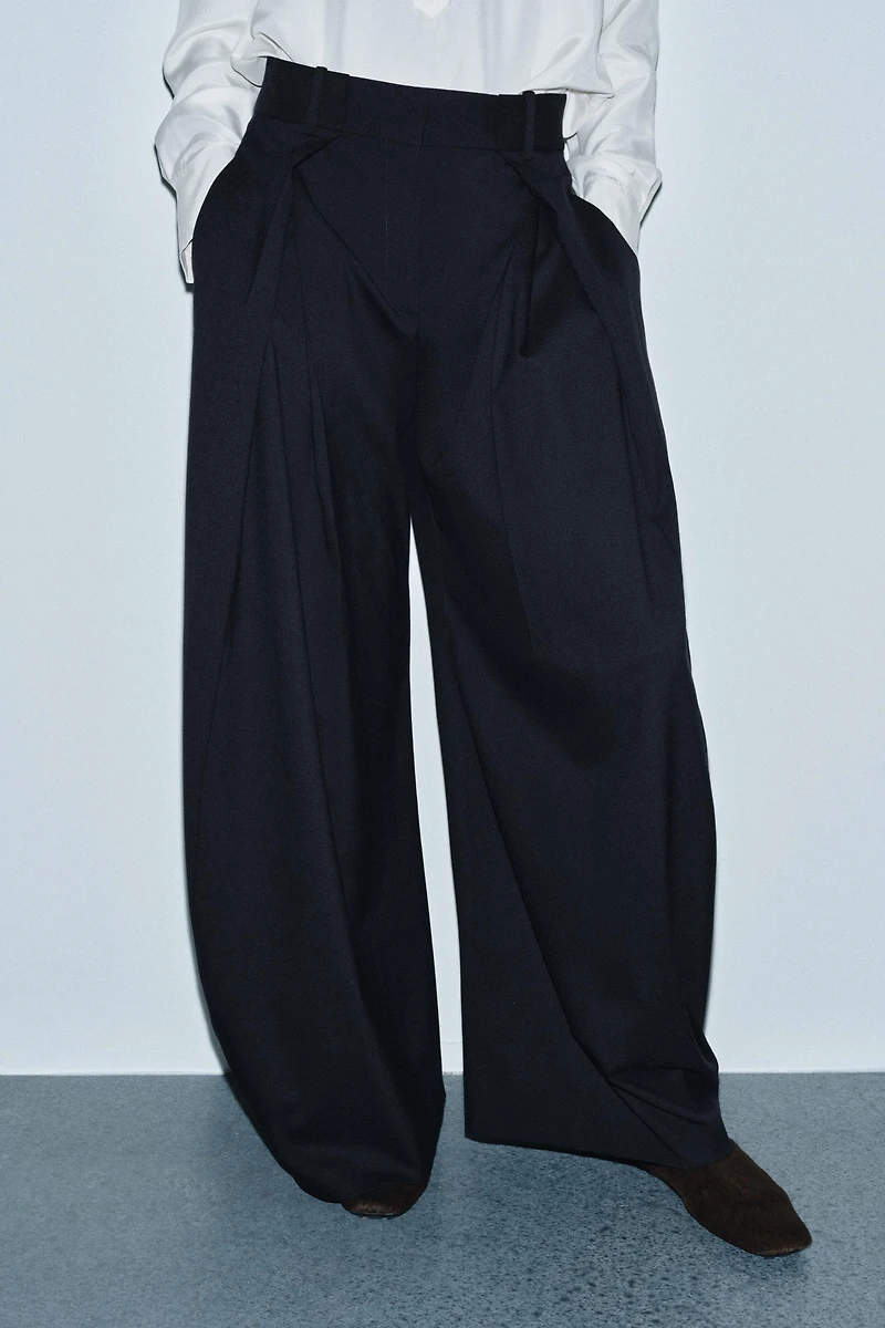 ZW COLLECTION WIDE LEG PLEATED PANTS
