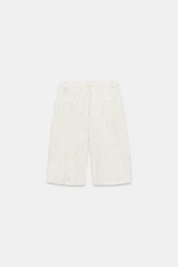 ZW COLLECTION STRIPED PLEATED SHORTS