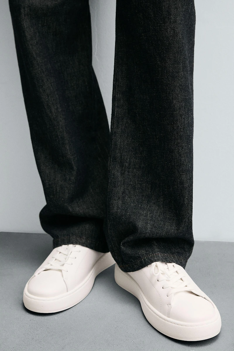 THICK SOLE LEATHER SNEAKERS