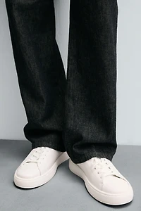 THICK SOLE LEATHER SNEAKERS