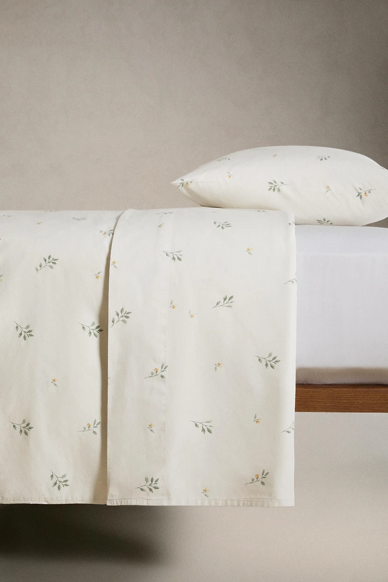 HOUSSE DE COUETTE IMPRIMÉ FEUILLES