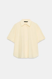 OVERSIZED STRIPED POPLIN SHIRT