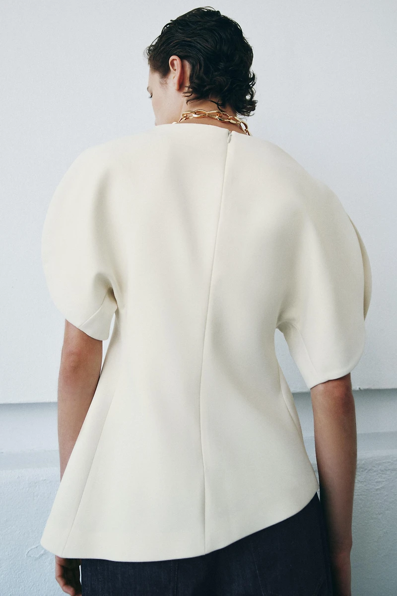 BALLOON SLEEVE TOP ZW COLLECTION