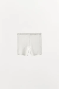 RIB KNIT SHORTS