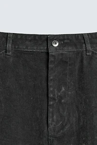 RELAXED FIT FLOCKED PANTS
