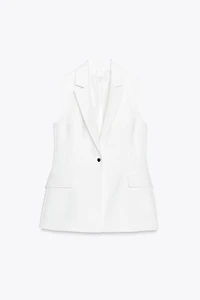 GILET LONG UN BOUTON
