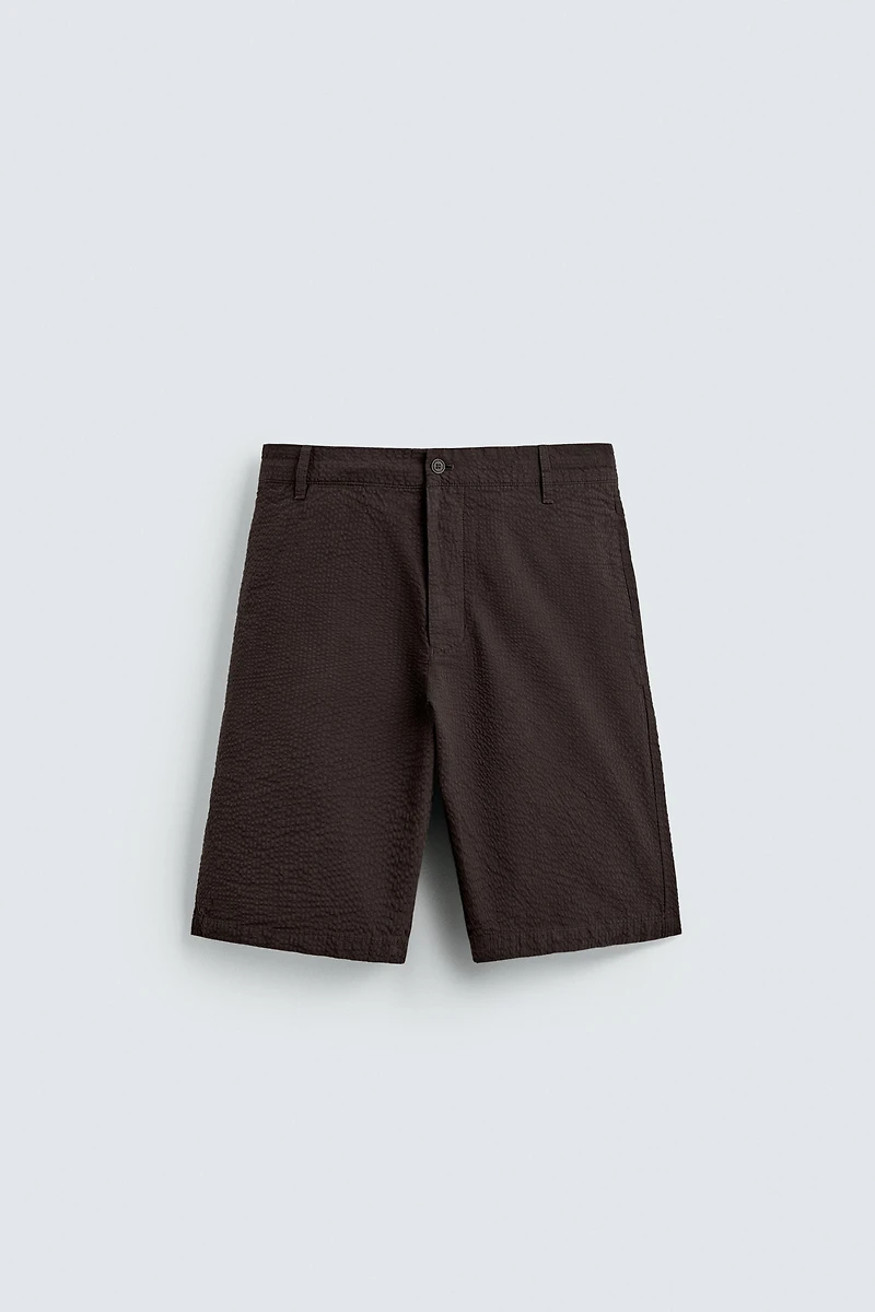 BERMUDA REGULAR FIT SEERSUCKER