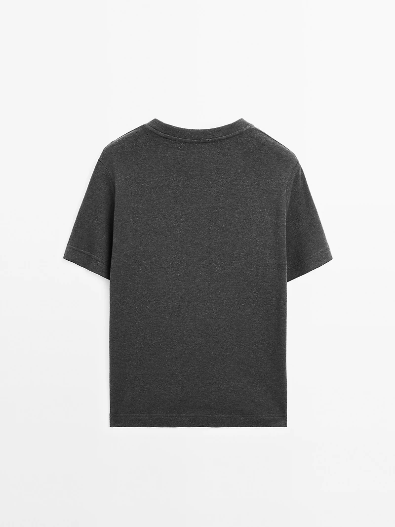 100% cotton interlock crew neck T-shirt