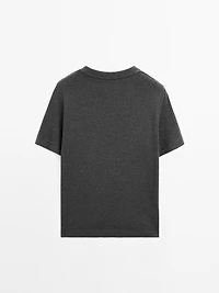 100% cotton interlock crew neck T-shirt