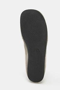SPLIT SUEDE FLAT SPORTS SHOES