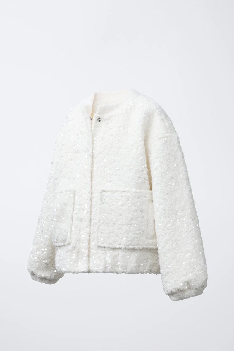 BLOUSON BOMBER PAILLETTES