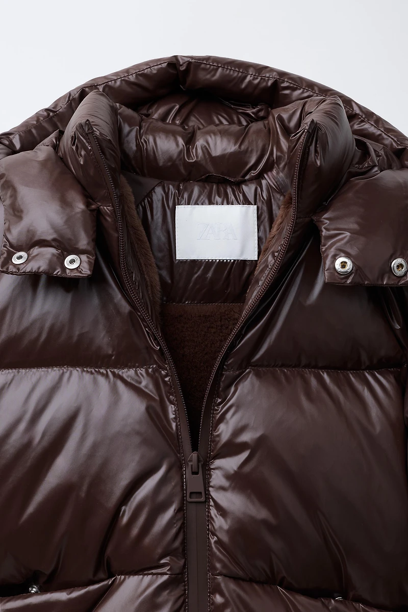 DOWN PUFFER COAT, WATER REPELLENT AND WIND RESISTANT