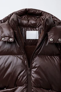 DOWN PUFFER COAT, WATER REPELLENT AND WIND RESISTANT