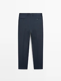 Pantalon de costume en laine froide