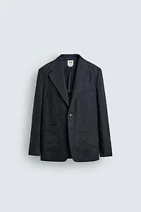 VESTE À RAYURES 100 % LIN
