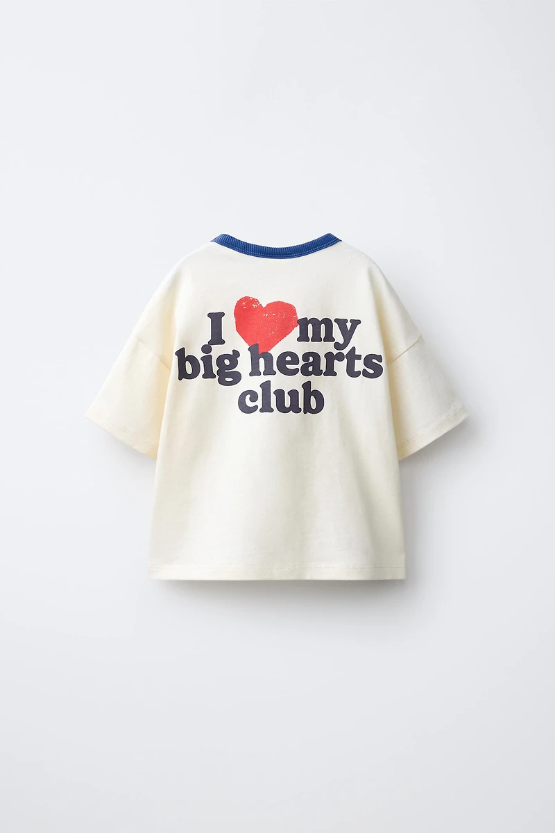 CONTRAST EMBROIDERY T-SHIRT