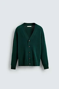 REGULAR FIT WOOL BLEND CARDIGAN