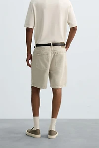REGULAR FIT DENIM SHORTS