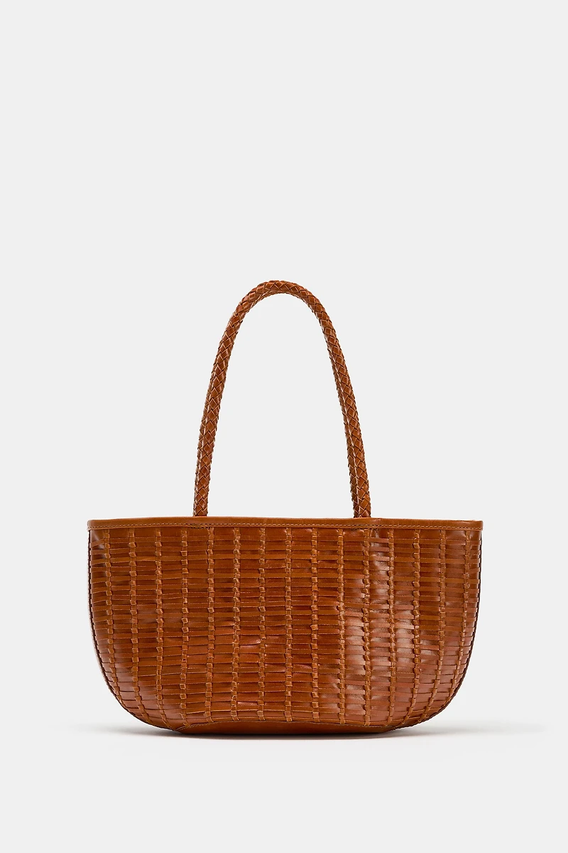 WOVEN LEATHER BAG