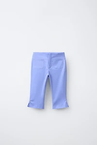 VENTED CAPRI PANTS
