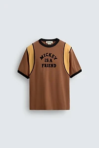 CONTRAST SLOGAN T-SHIRT HARRY LAMBERT FOR ZARA X DISNEY