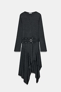 ASYMMETRIC MIDI DRESS