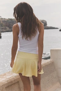 SATIN FLARE SHORTS