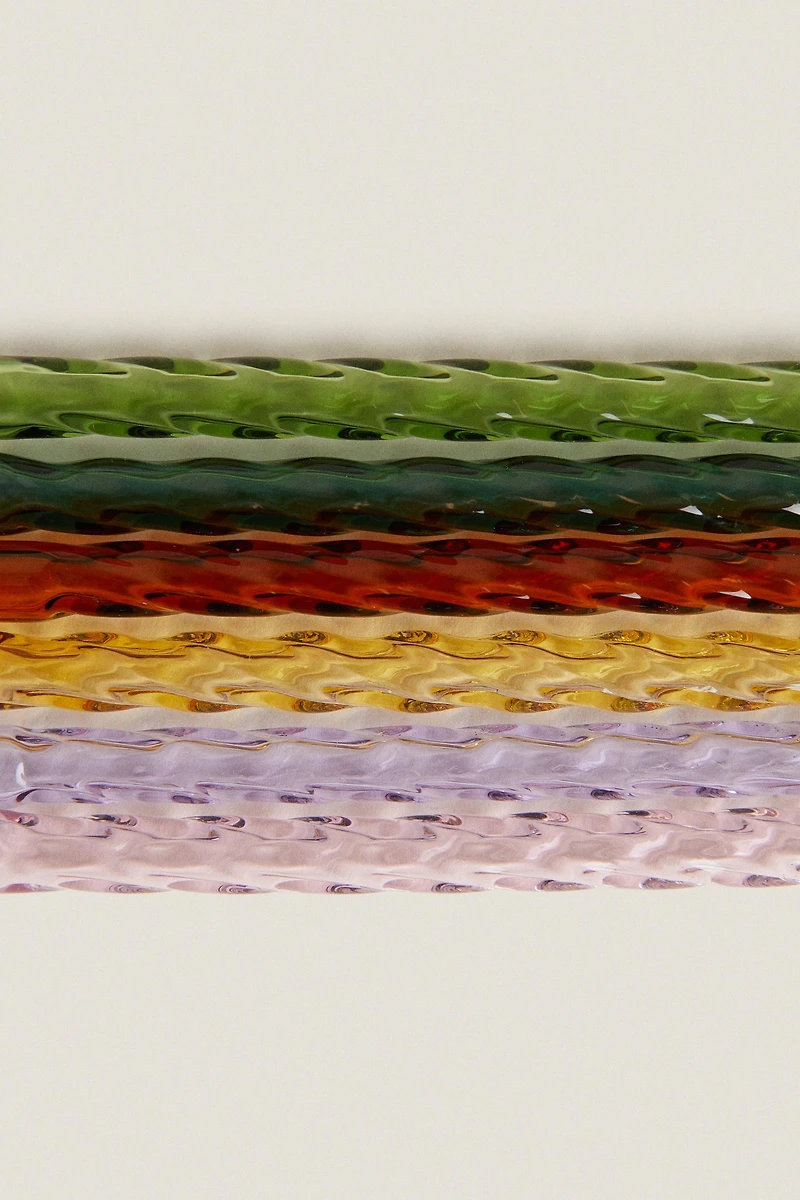 COLORED BOROSILICATE GLASS STRAW PACK (PACK OF 6)