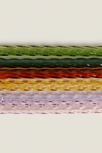 COLORED BOROSILICATE GLASS STRAW PACK (PACK OF 6)