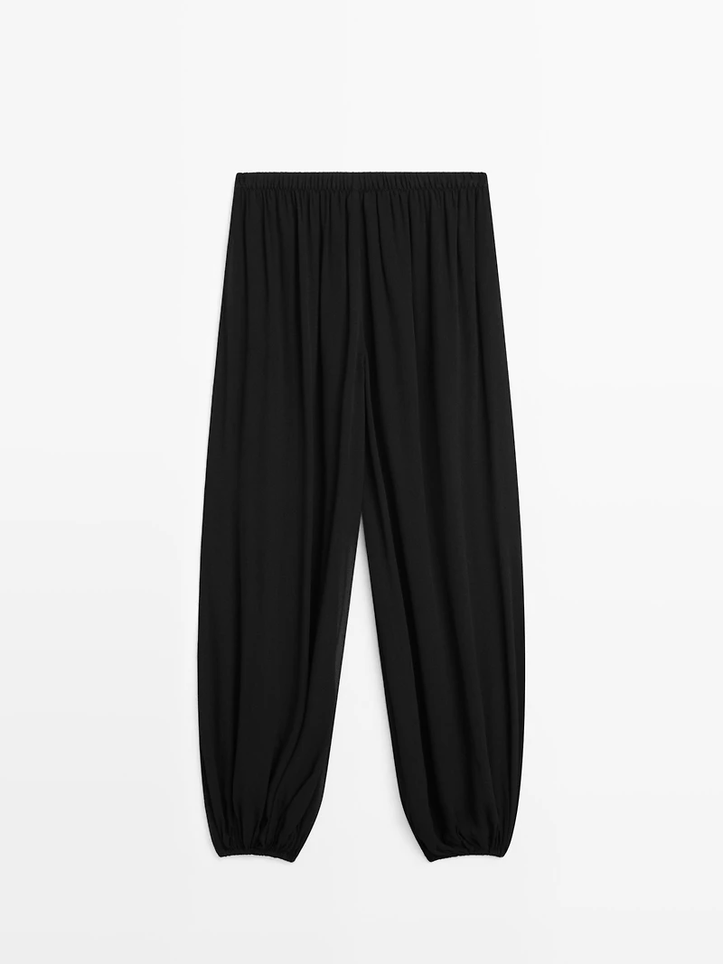 Sarouel trousers flowing fabric - LIMITED